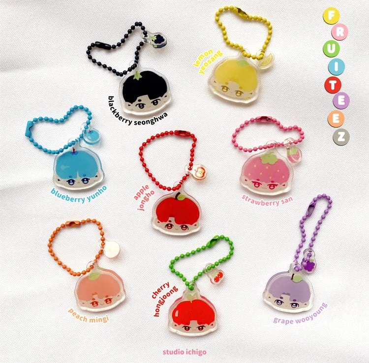 Image of ATEEZ Fruiteez Keychains 