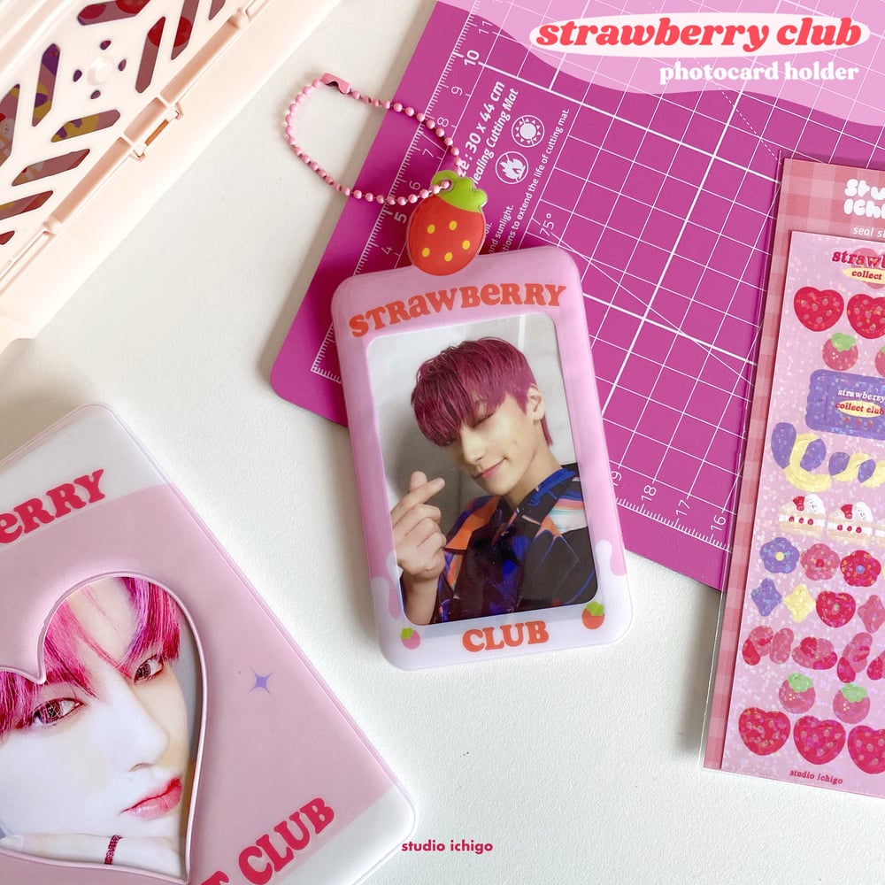 Image of Strawberry Club Photocard Holder