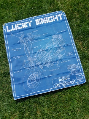 Image of Motocompo Blueprint Flag