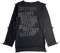 Image 1 of Hysteric Glamour "Destroy" Bondage Long-Sleeve