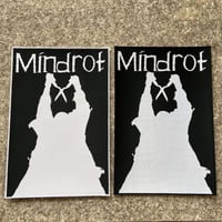 MINDROT-1990 DEMO WOVEN BACK PATCH (WHITE)