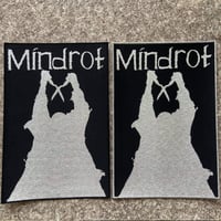 MINDROT- 1990 DEMO WOVEN BACK PATCH (SILVER)