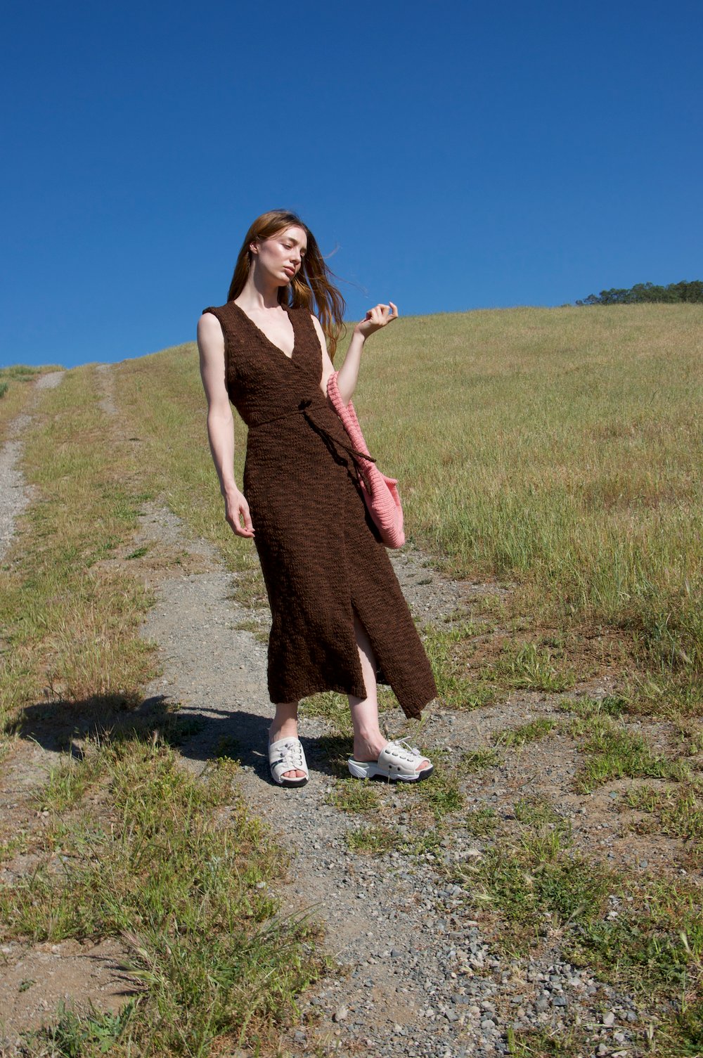 Brown Wrap Dress