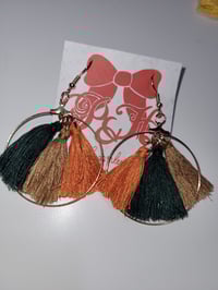 Image 3 of Large Tassel hoops