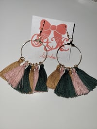 Image 1 of Small Tassel hoops