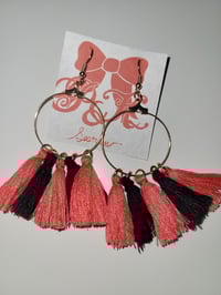 Image 2 of Small Tassel hoops