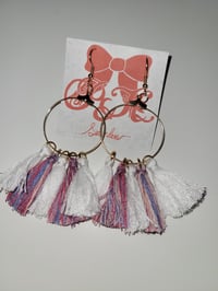 Image 3 of Small Tassel hoops
