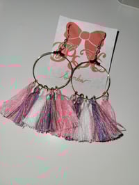 Image 4 of Small Tassel hoops