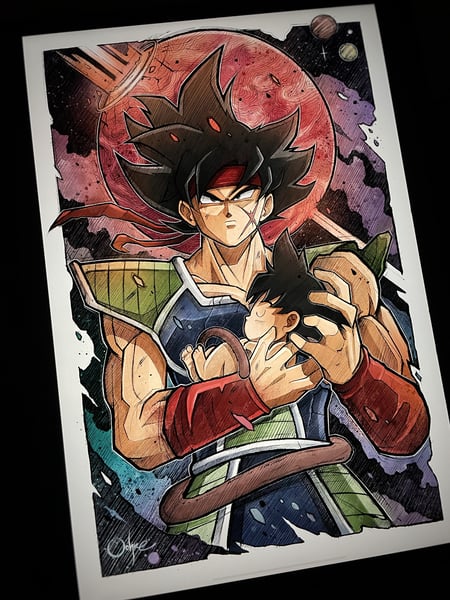 Image of Bardock & Goku [Shiny Ultraviolent]