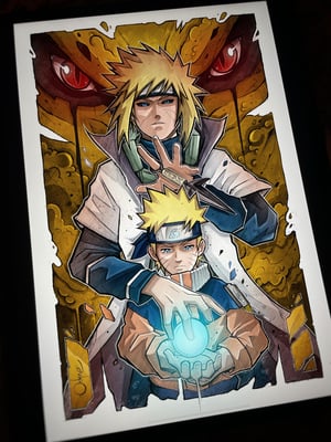 Image of Minato & Naruto [Shiny Edo Tensei]