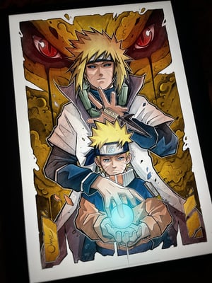 Image of Minato  & Naruto XL VERSIÓN