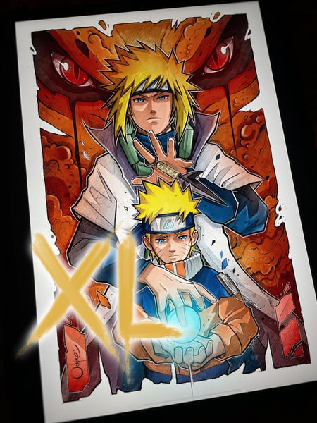 Image of Minato  & Naruto XL VERSIÓN