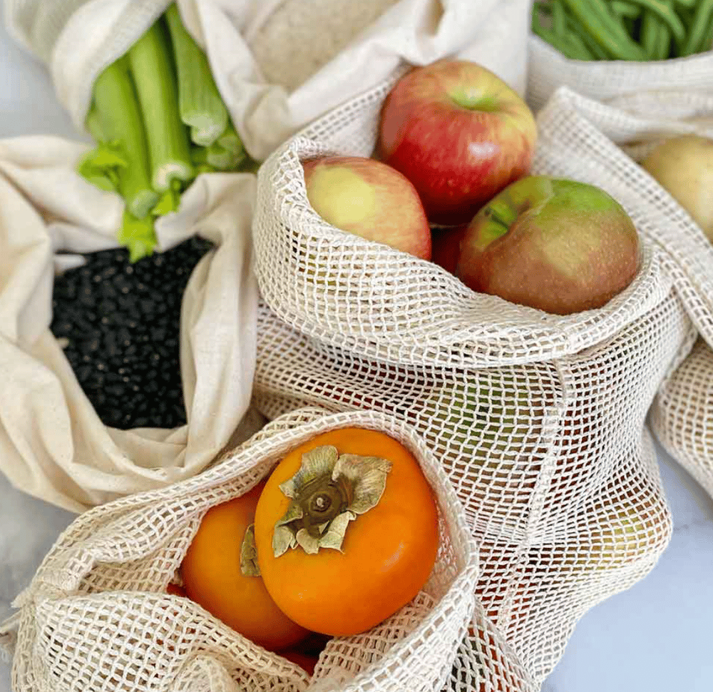 Image of Cotton Produce Bags (4 Pack)