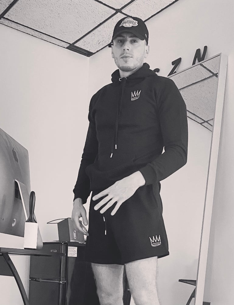 Image of BLACK “CROWN” HOODIE