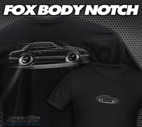 Image 1 of Fox Body Notch Mustang T-Shirts Hoodies Banners