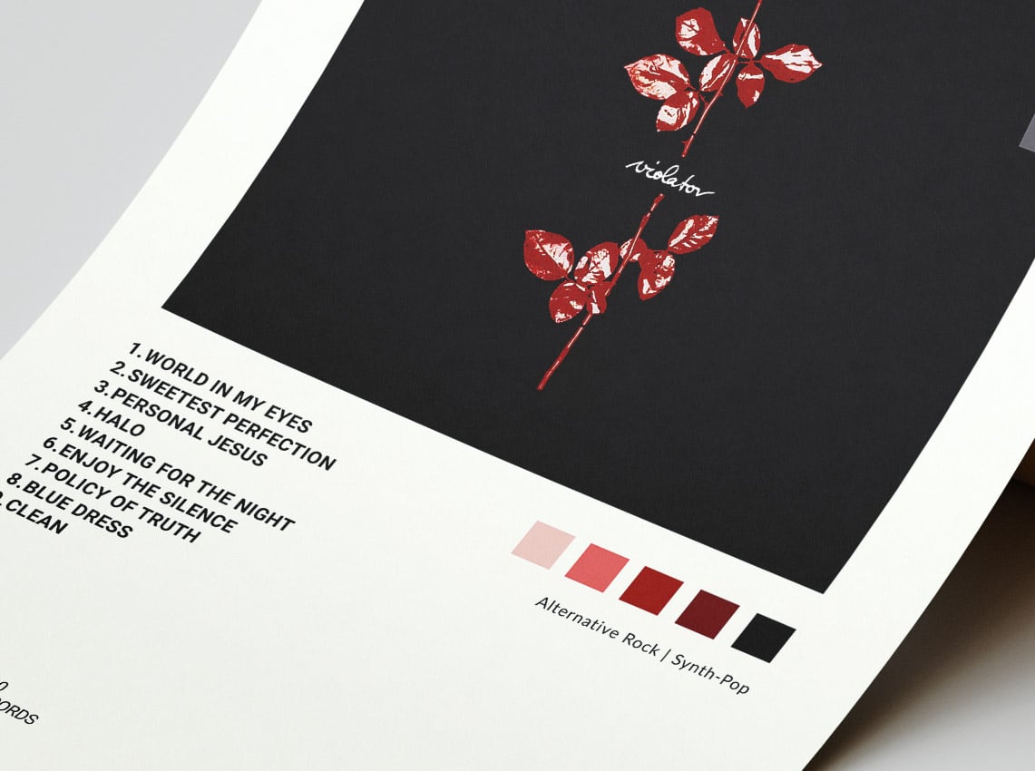 Depeche Mode - Violator Album Cover Poster | Architeg Prints