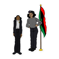 Panther Sisters 5.5 inch sticker