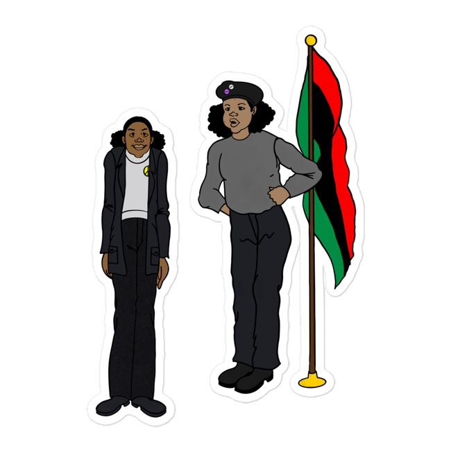 Panther Sisters 5.5 inch sticker