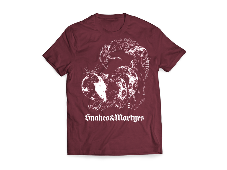 Snakes and Martyrs T-Shirt Maroon