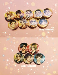 1.5" Pinback Buttons - Haikyuu 