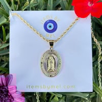  Virgin Mary Necklace - Tri-Color