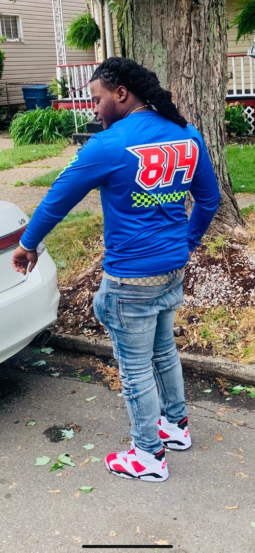 Image of Blue Motocross Jersey