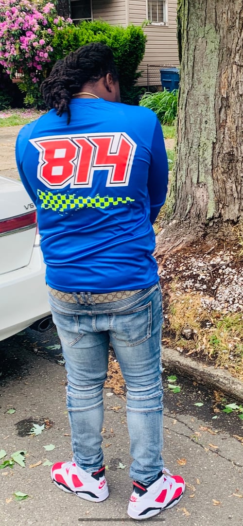 Image of Blue Motocross Jersey