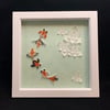 Quilled Picture of Goldfish in a Lilly Pond