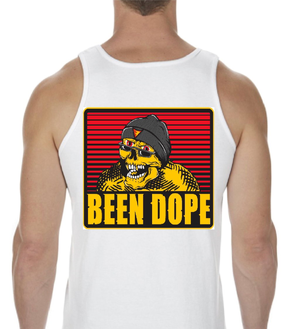 BEEN DOPE SCALLOPS TANK  (WHITE)