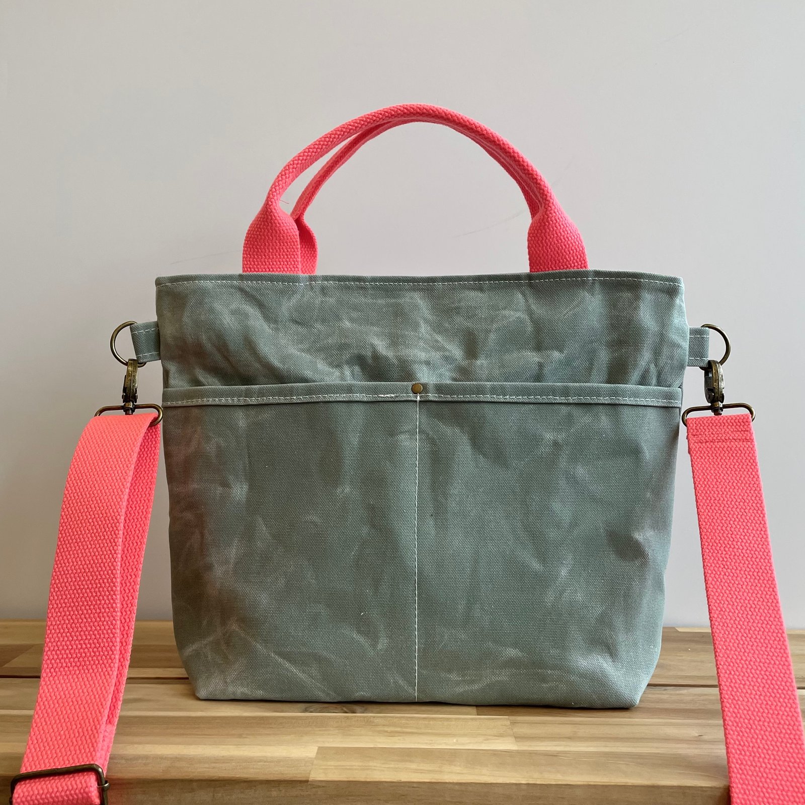 Pre Order Mint Crossbody Crafting Tote Nerdbirdmakery