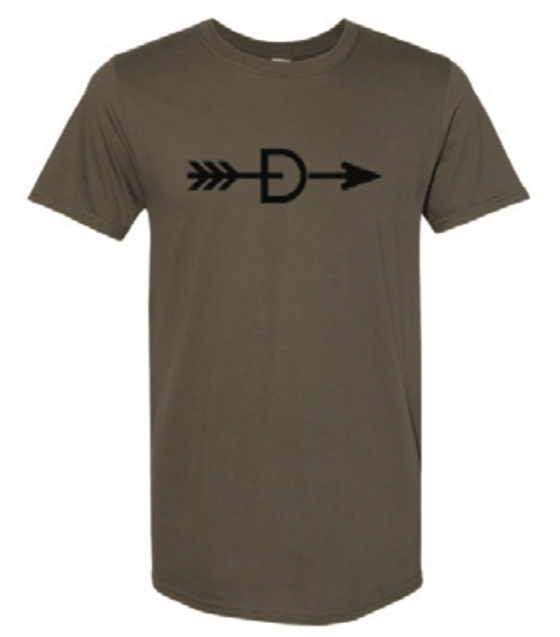 Image of Arrow Tee - OLIVE - ONLY XL LEFT