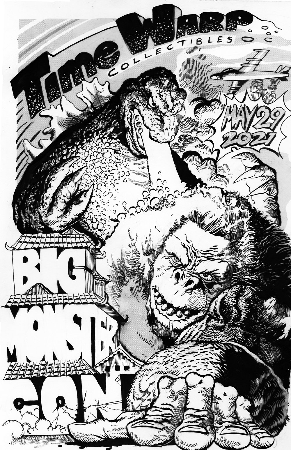 2021 Big Monster Con Limited Edition Hand Numbered Print by Kelly Forbes