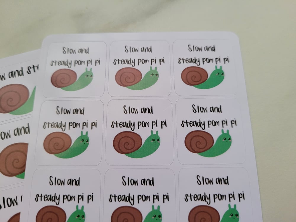 Slow and Steady Sticker Sheet