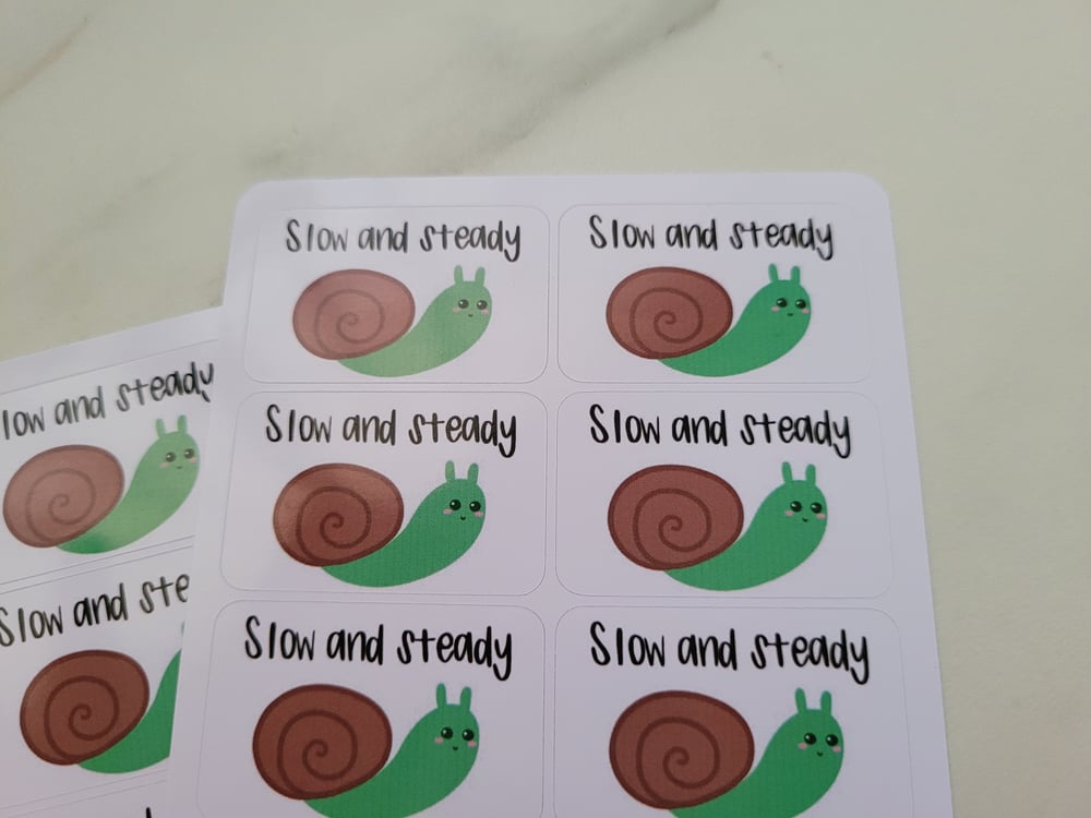 Slow and Steady Sticker Sheet