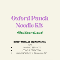 Oxford Punch Needle Kit (DIY Pipsqueak Meringue Mirror)