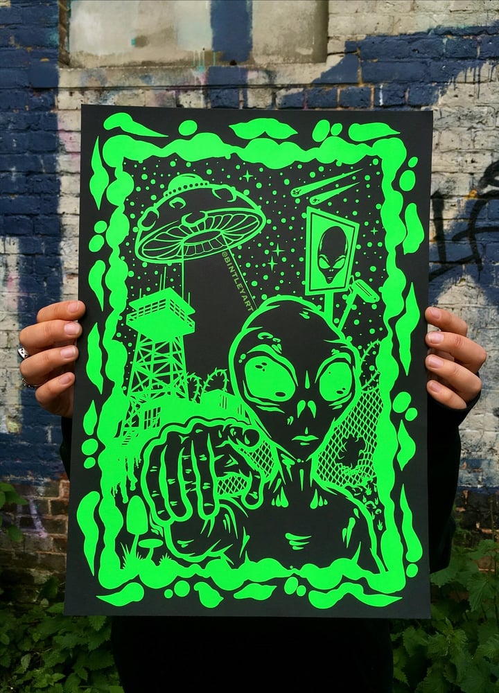 Image of 👽 AREA 51 BREAKOUT SCREEN PRINT 👽