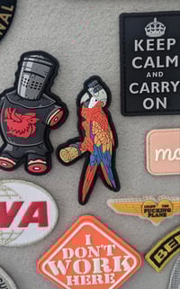 Image 5 of RainBro Macaw Patch & Sticker Combo