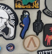 Image 3 of Hyacinth Flipoff Patch & Sticker Combo