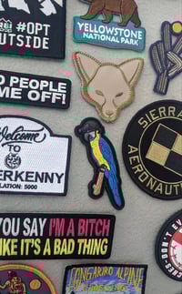 Image 3 of Golden Macaw Patch & Sticker Combo