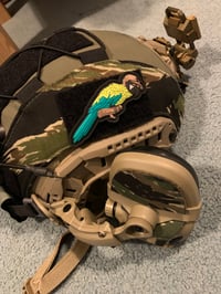 Image 4 of Quad Macaw Patch & Sticker Combo