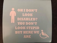Image 2 of Oh I Don't Look Disabled? You Don't Look Stupid But Here We Are