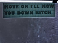 Image 3 of Move or i'll mow you down bitch
