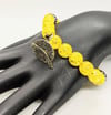 Original "Yellow Quartz Crackle Beads Stretch Bracelet" 