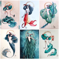 Image 2 of 12 mini prints - Mermay Zodiac Series