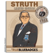 Struth Pin Badge + Stickers