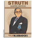 Struth Pin Badge + Stickers
