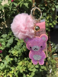 Pink Bear Keychain