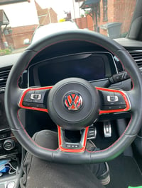 Image 5 of Vw Mk7 /7.5 golf steering wheel badge inlay 