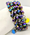 Original " iridescent Shells Wrap Bracelet" 