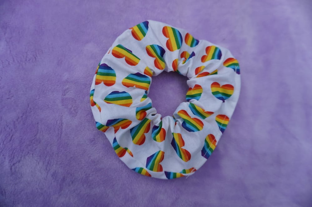 Image of Pride Heart Scrunchie